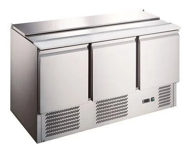 СТОЛ ДЛЯ САЛАТОВ HURAKAN HKN-SL3 (1365x700x876мм, 220В, 368л, +2/+8, для 4хGN1/1)