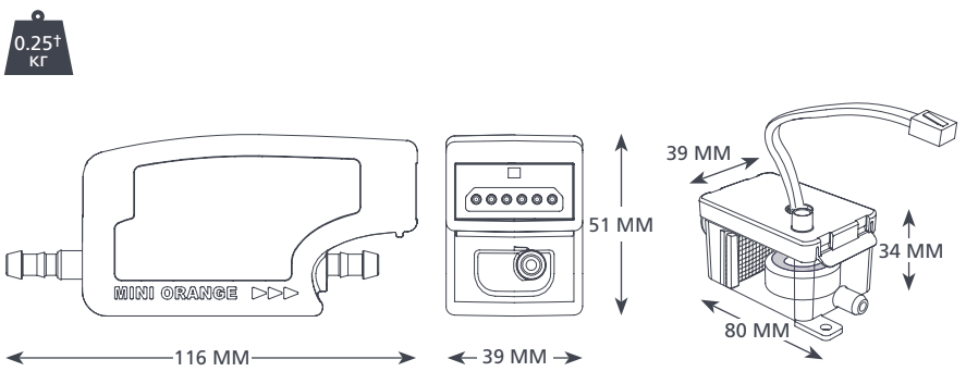Дренажный насос Aspen Pumps Mini Orange 