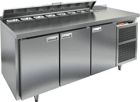 СТОЛ ДЛЯ САЛАТОВ HICOLD SL2-111GN С КРЫШК. (1835х700х850мм, 0,22, +2/+10, для 8хGN1/6)