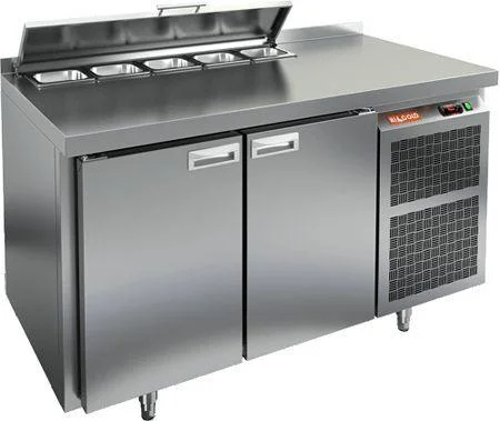 СТОЛ ДЛЯ САЛАТОВ HICOLD SL2-11GN C КРЫШК. (1390х700х850мм, 0,15, +2/+10, для 5хGN1/6)